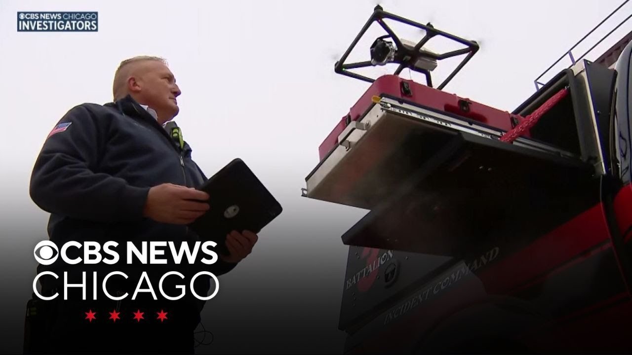 Drones helping some suburbs keep firefighters and the public safe - YouTube
