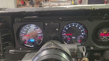 Speedhut gauges first power on