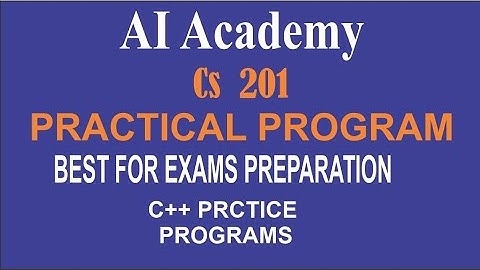Cs 201 -- Introduction to programming practice programs #virtualuniversity