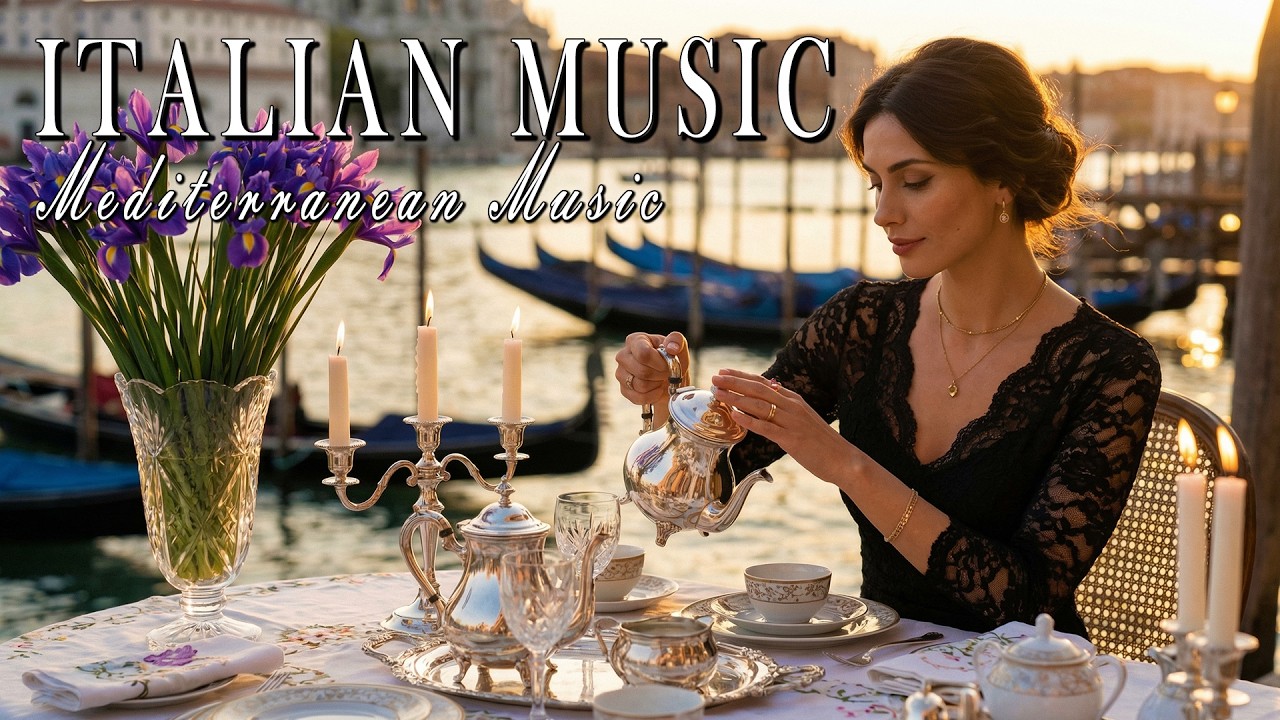 Relaxing Italian Music 🇮🇹 Amalfi Coast & Lake Como 4K Scenic Views | Mediterranean Chill Vibes