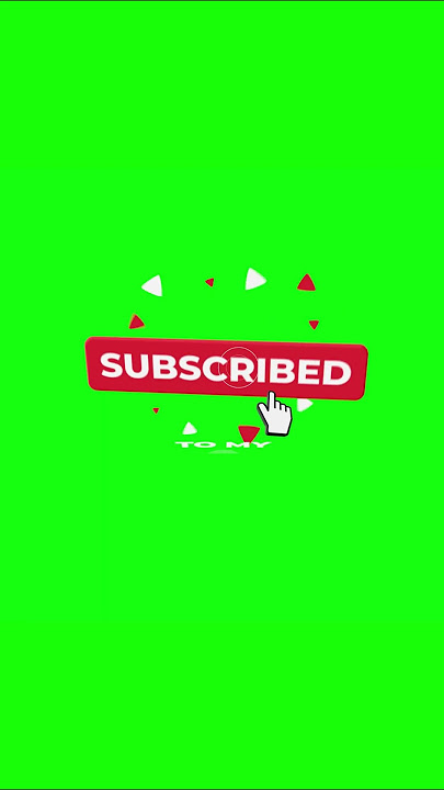Subscribe Green Screen Animation - Subscribe Button #shorts