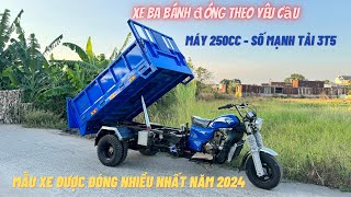 XE BA BÁNH MỚI ĐÓNG THEO YÊU CẦU KHÁCH - MÃU XE ĐƯỢC KHÁCH ĐẶT NHIỀU NHẤT NĂM 2024