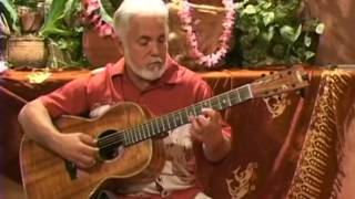 John Keawe Sample Video Lesson teaching Hawaiian Slack Key Guitar chords