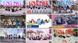 LOVE DIVE (by IVE) DANCE CHOREOGRAPHY: OFFICIAL vs ORIGINAL DEMO vs TOP 7 DANCE COVER IN PUBLIC by AllSortaVideos 47 views 1 year ago 2 minutes, 56 seconds