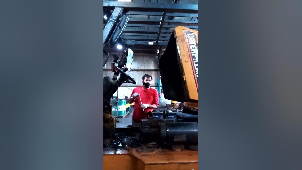 Replace transmission solenoid valve Forklift - YouTube