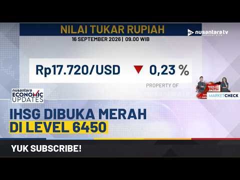 IHSG Dibuka Melemah 0,17 Persen ke Level 6.450 pada Perdagangan Perdana | NEU