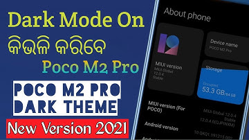 How to turn on Dark theme on Poco m2 pro l Poco m2 dark theme