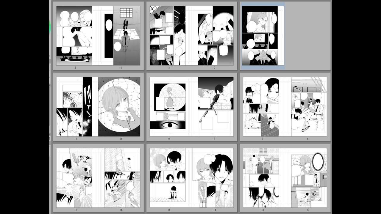 オリジナル漫画制作【トーン貼り】