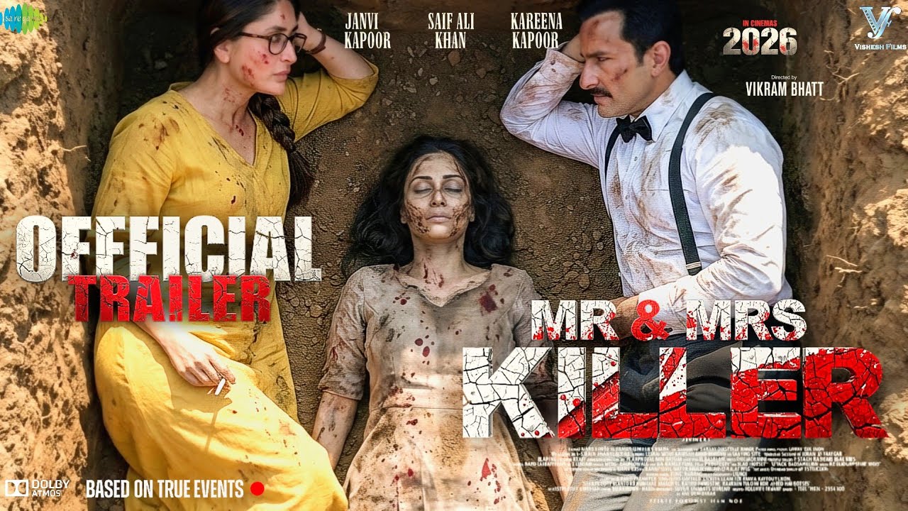 Mr & Mrs Killer | Official Trailer | Kareena Kapoor | Saif Ali Khan | Janhvi | New Movie Trailer