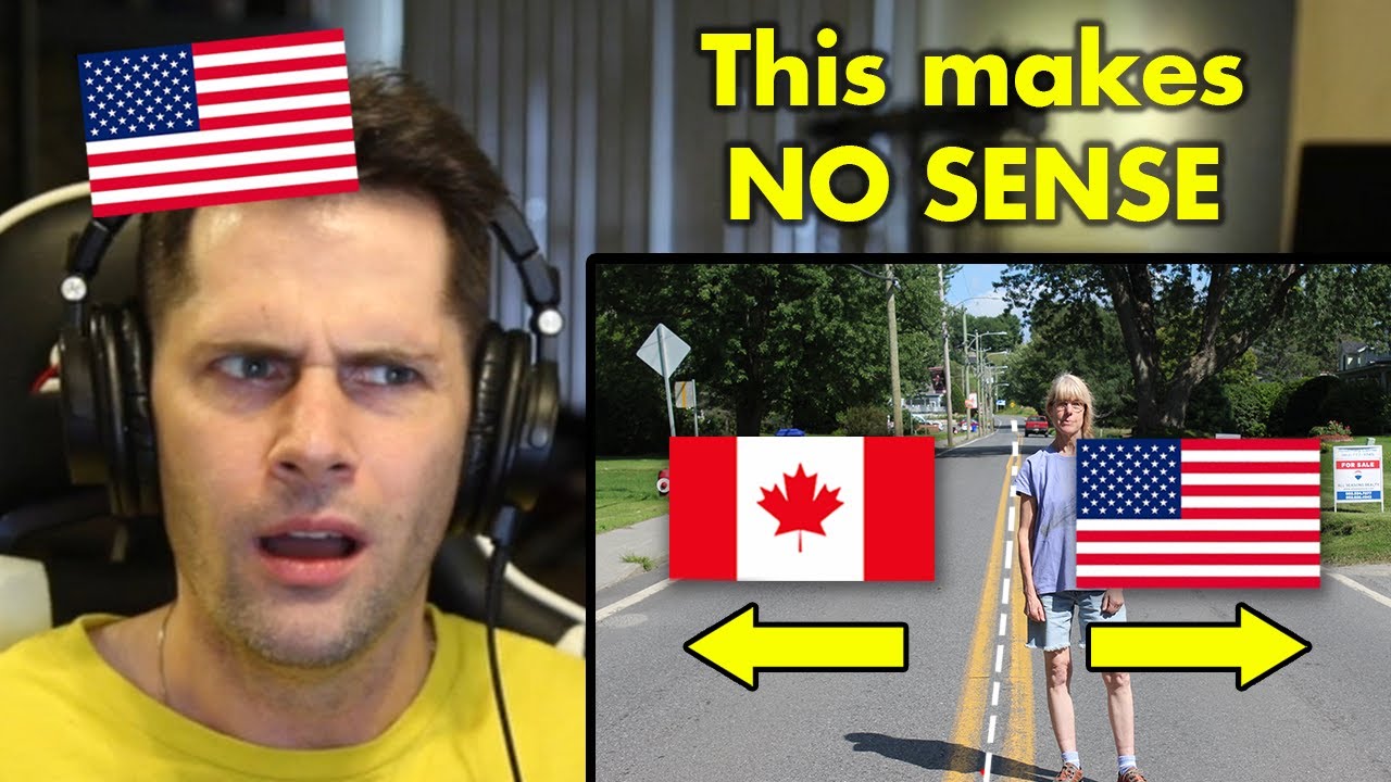 The WEIRDEST Part of the Canada/U.S. Border | American Reacts