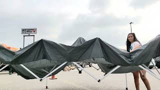 Canopy set up Crown shades Canopy Vendor Tent set up