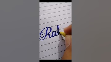 Rahul name calligraphy with cut marker #youtubeshorts #youtube#ytshorts #kausardawarcalligraphy