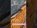 Brick Mortar Leveling Technique Ensures Perfect Wall Alignment #Bricklaying #Construction #Masonry