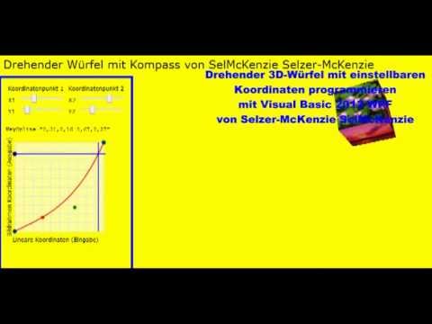 Visual Basic 2012 WPF Drehwürfel mit einstellbaren Koordinaten  von SelMcKenzie Selzer-McKenzie