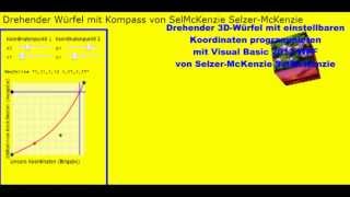 Visual Basic 2012 WPF Drehwürfel mit einstellbaren Koordinaten  von SelMcKenzie Selzer-McKenzie