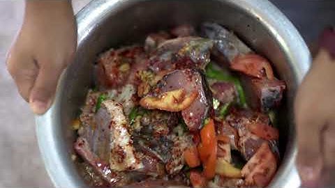Simple Naga Style Fish (Rohu) Curry.