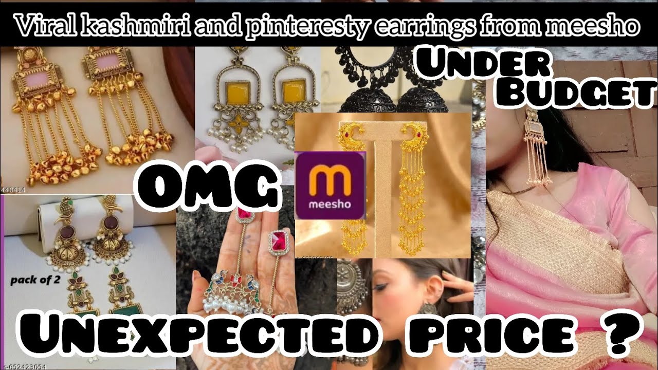 Kashmiri  earrings from meesho Under Budget but Looks THIS Expensive?😱#ytvideos  #top  #trending 