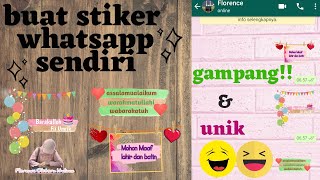 cara membuat stiker whatsapp sendiri gampang dan unik|Florence Oktora Italiana screenshot 5