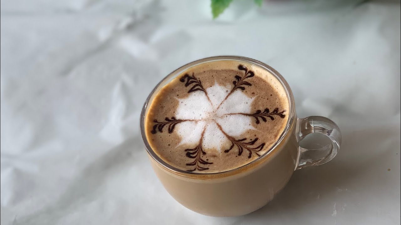 Capichono Design How to make cappuccino design at home | latte art design - YouTube