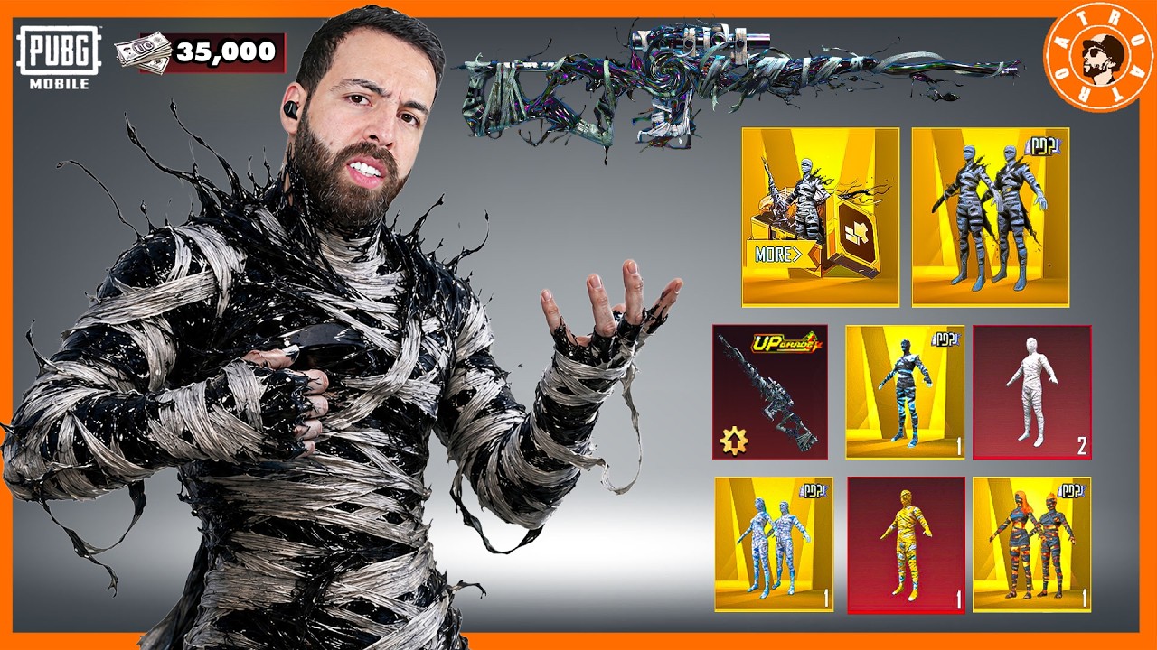 تفتيح عجلة مومياء الجديدة والقديمة  🤯 #ببجي_موبايل #ببجي #pubgmobile