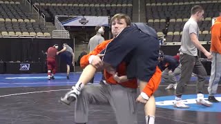 Illini Wrestling NCAA Championships Practice
