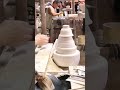 Making a vase from wood using carving techniques #shorts