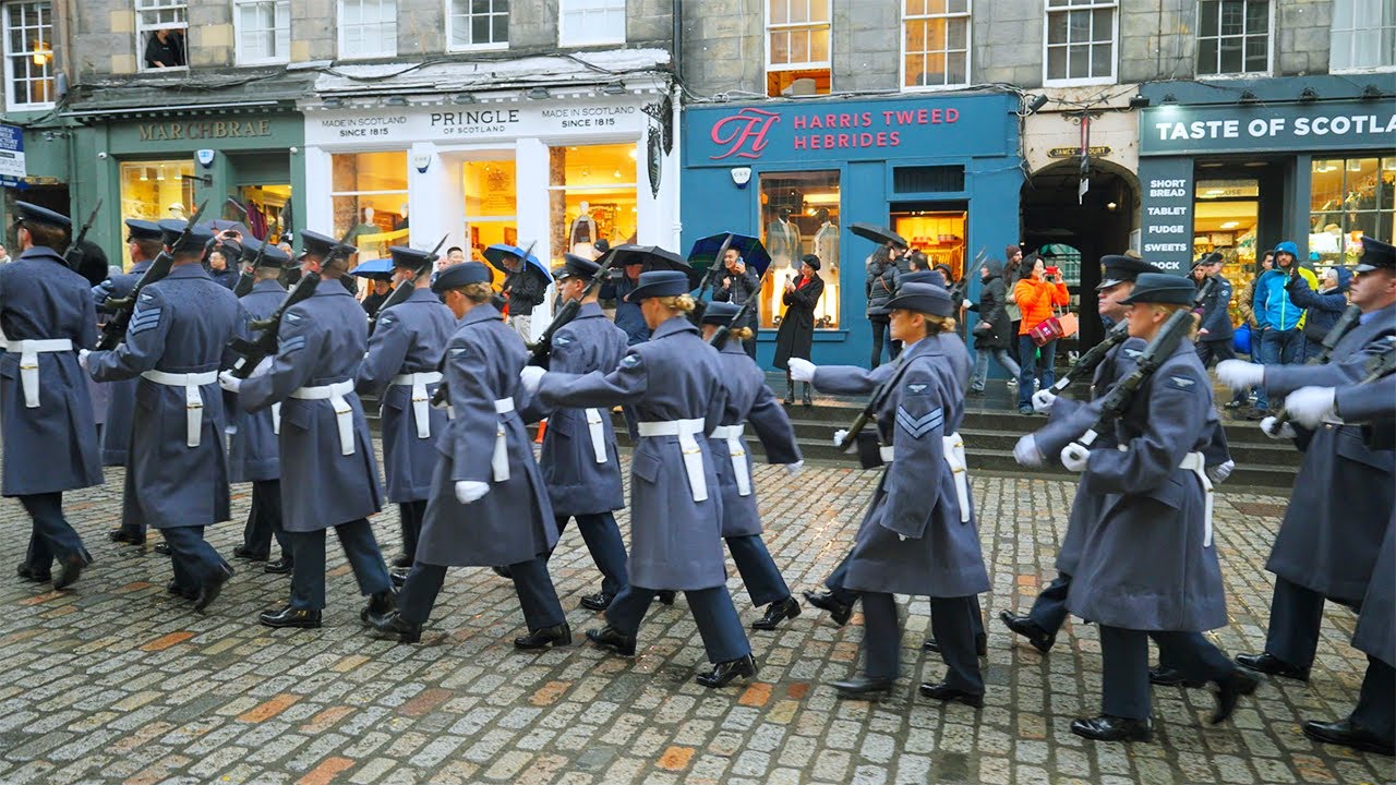 When the Royal Navy, Army, and RAF March Together 🏴󠁧󠁢󠁳󠁣󠁴󠁿 🫣