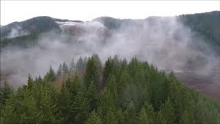 180413 Phantom 4 Drone Flying in Brightwood Oregon