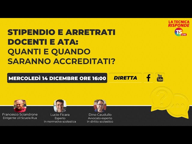 Stipendio e arretrati docenti e Ata: quanti e quando saranno accreditati?