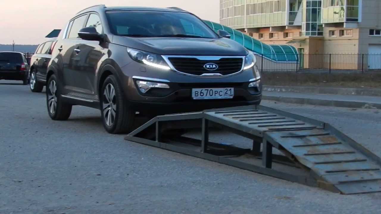 Диагональное вывешивание автомобиля