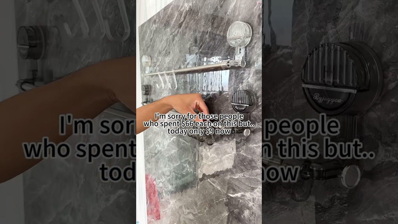 Strong Suction Cup Shelf, No Adhesive Left Behind! 