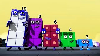 Requested Even Numberblocks 2-4-6-8-10 Funny Voice & Color Chaos