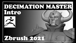 Como utilizar Decimation Master-Zbrush 2021 Wealth