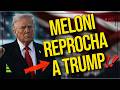 ¡BOMBAZO! MELONI DESTRUYE A TRUMP: SU ATAQUE AL PAPA ES “INACEPTABLE”