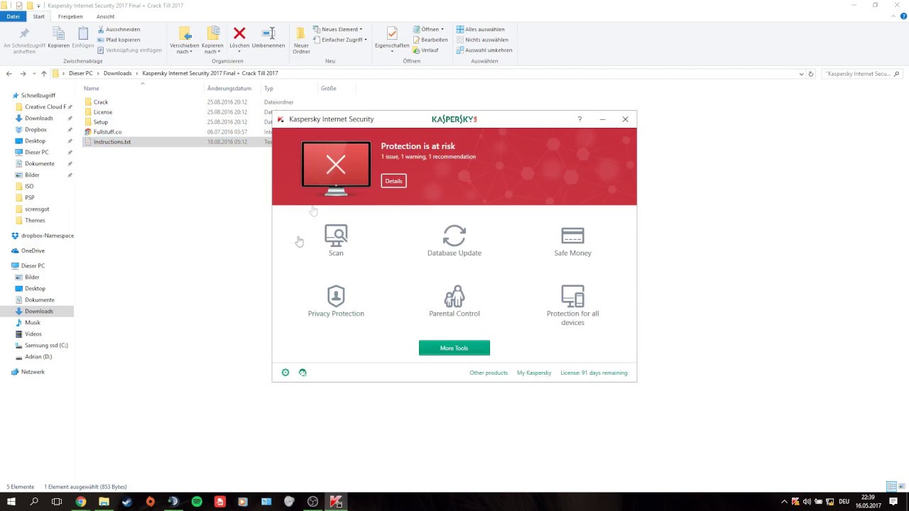 Kaspersky Internet Security 2017 Crack [German]