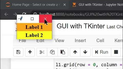 GUI with TKinter || grid Geometry Manager