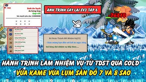 Hồi Ức Ngọc Rồng - Hành Trình Làm Nhiệm Vụ Từ Tiểu Đội Sát Thủ Qua Cold, Vừa Làm Vừa Săn Đồ 8 Sao