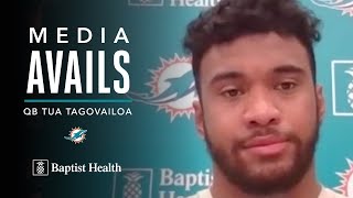 Tua Tagovailoa meets with the media | Miami Dolphins