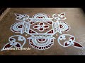 Diwali special3flowers padi kollam beautiful rangoli easy rangoli traditional muggulu