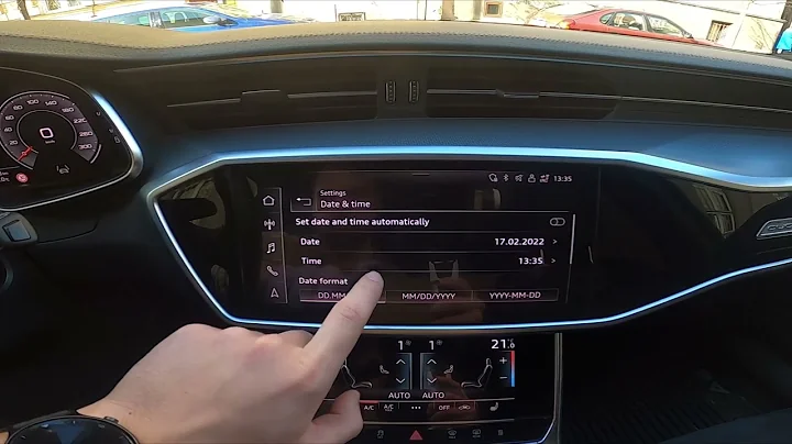 How to Manually Change Date and Time in Audi A6 C8 ( 2018 - now ) - Manage Time Settings