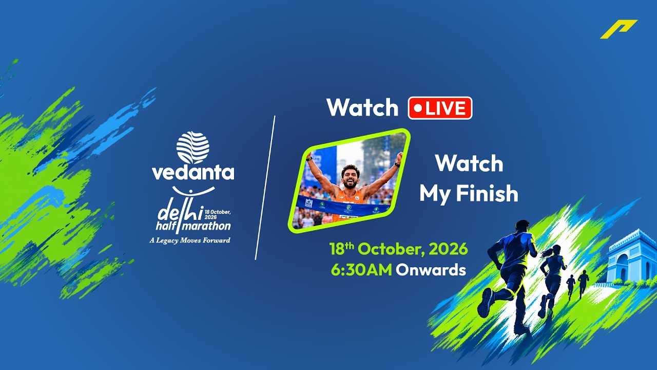 Vedanta Delhi Half Marathon 2026 | Finish Cam