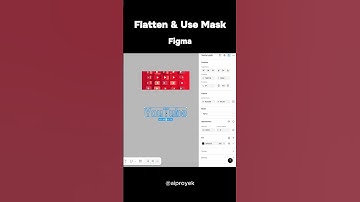 Flatten & Use Mask  #shorts #design #figma #flatten #mask #tips #fyp #viral