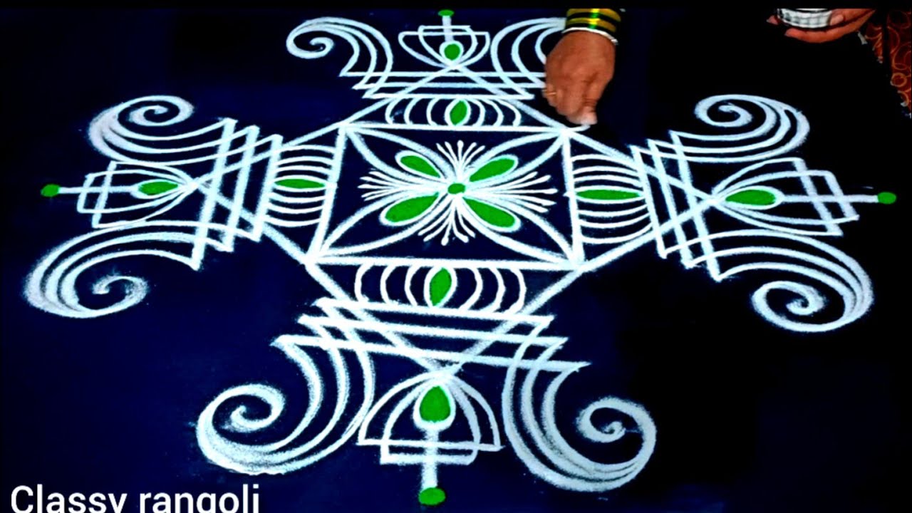 Traditional padi kolam 🌺 Beautiful rangoli design - YouTube