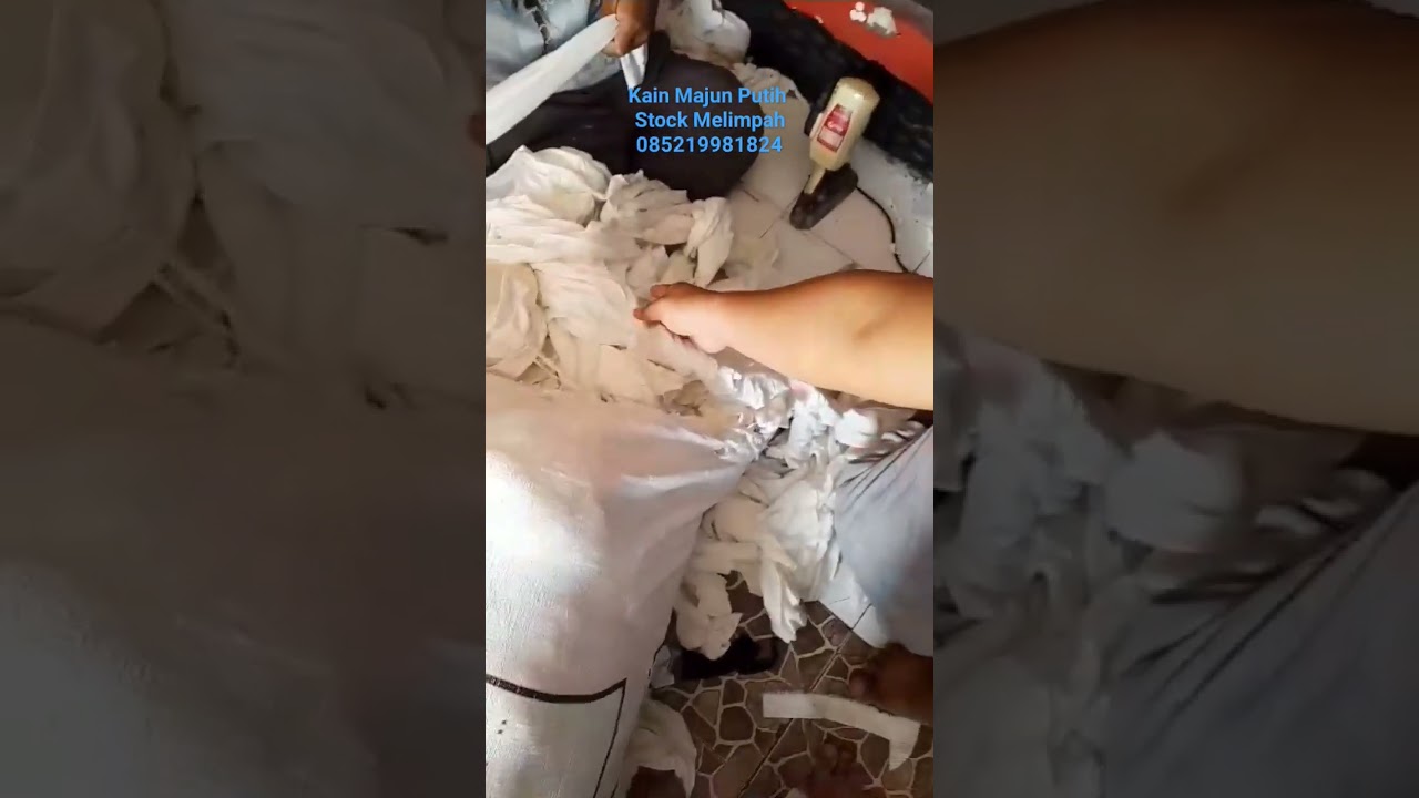 Kain Majun Putih Bahan Kaos Katun Ready Stock 
