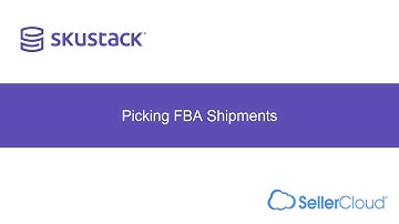 How to Pick FBA Shipment using Skustack