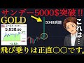 【週明けどうなる⁉️】サンデー暴騰でも今回は違う｜ゴールド5000$の“位置”が危険:XAUUSD分析