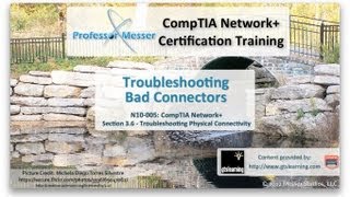 Celebrity Troubleshooting Bad Connectors - CompTIA Network+ N10-005: 3.6 Profile