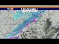 Chief meteorologist mark reynolds provides a winter weather update on this snowy monday evening