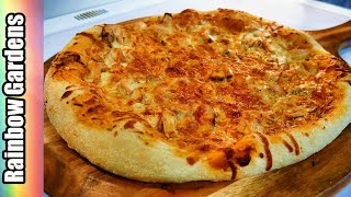 How to Make Pizza Dough for a Bread Machine & Buffalo Chicken Pizza Recipe! Easy Cleanup!