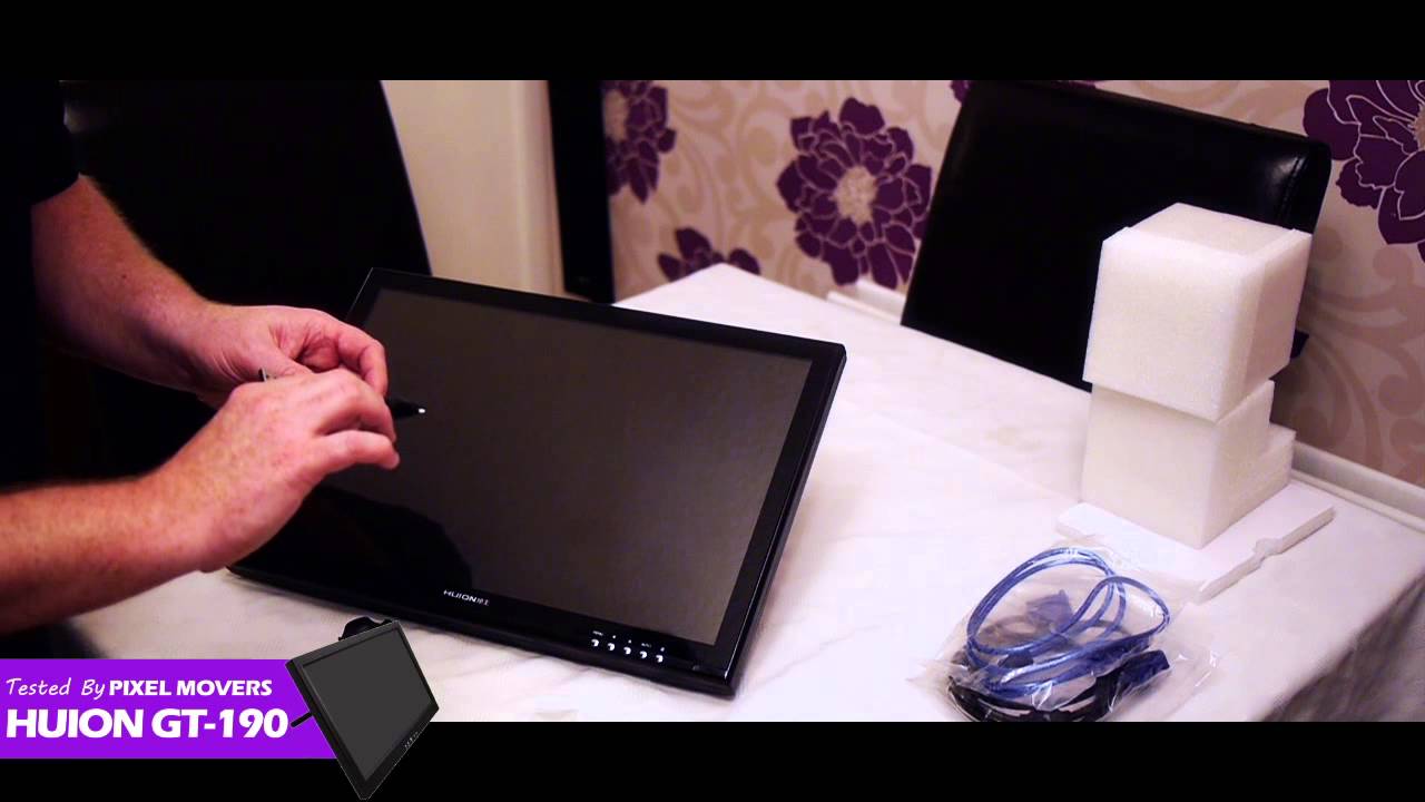 Huion GT-190 Tablet Monitor unboxing 